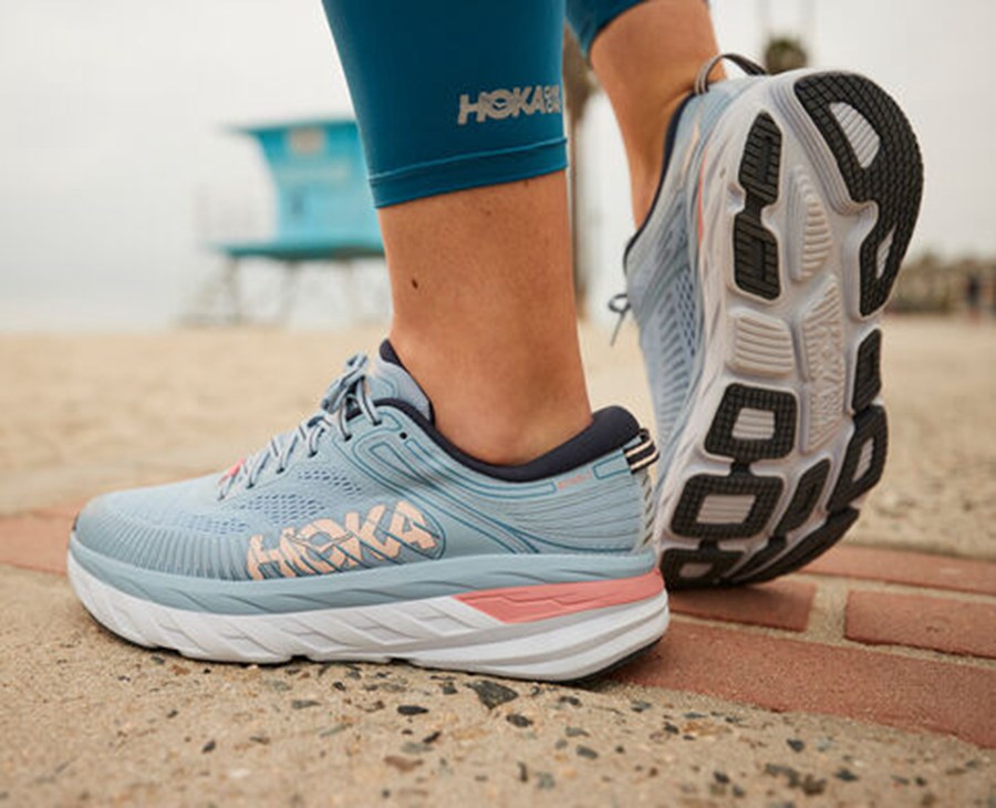 Hoka One One Løbesko Dame - Bondi 7 - Blå - 168405KCM